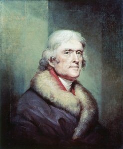 Ritratto di Thomas Jefferson (1743 - 1826) di Peale Rembrandt (1778 - 1860) da Rembrandt Peale