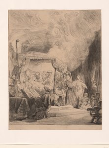 La morte della Vergine da Rembrandt van Rijn (signed by artist)