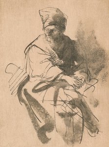 Uno studio, XVII secolo, 1906 da Rembrandt van Rijn