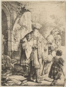 Abramo scaccia Agar e Ismaele, 1637 da Rembrandt van Rijn