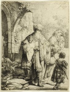 Abramo scaccia Agar e Ismaele da Rembrandt van Rijn