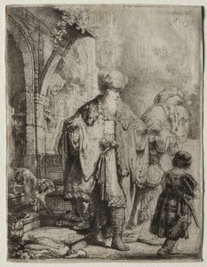 Abramo scaccia Agar e Ismaele, 1637 da Rembrandt van Rijn