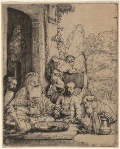 Abramo che ospita gli angeli da Rembrandt van Rijn