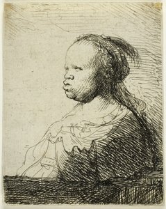 Una donna africana da Rembrandt van Rijn