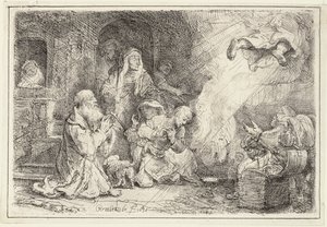 Angelo che si allontana dalla famiglia di Tobia, 1641
