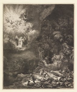 Annunciazione ai Pastori da Rembrandt van Rijn