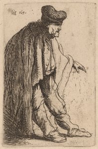 Mendicante con la mano sinistra estesa da Rembrandt van Rijn