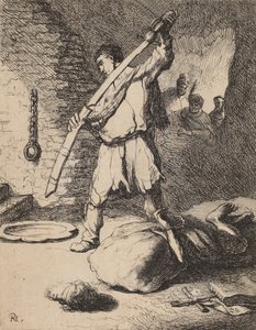Decapitazione di Giovanni Battista da Rembrandt van Rijn