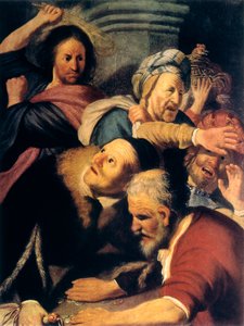 Cristo scaccia i mercanti dal tempio, 1626 da Rembrandt van Rijn