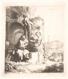 Cristo e la donna di Samaria: tra le rovine