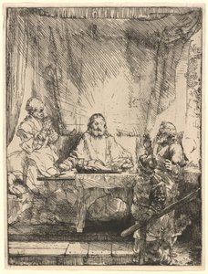 Cristo a Emmaus: la Piastra Maggiore da Rembrandt van Rijn