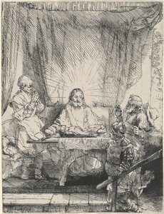 Cristo a Emmaus: la tavola più grande da Rembrandt van Rijn