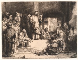 Cristo che predica ("La piccola tomba") da Rembrandt van Rijn