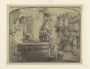 Cristo e la donna samaritana da Rembrandt van Rijn