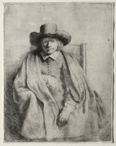 Clement de Jonghe, venditore di stampe, 1651 da Rembrandt van Rijn