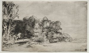 Gruppo di Alberi con una Vista da Rembrandt van Rijn