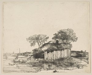 Cottage con una staccionata bianca, 1648