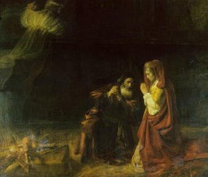 Il sacrificio di Manoach da Rembrandt van Rijn