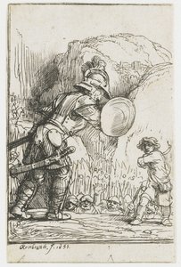 Davide e Golia da Rembrandt van Rijn