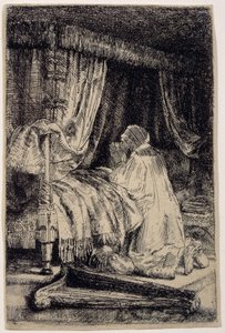 Davide in preghiera da Rembrandt van Rijn