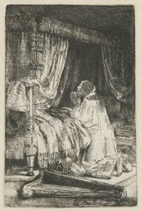 Davide in preghiera da Rembrandt van Rijn