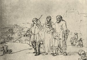 La strada per Emmaus da Rembrandt van Rijn