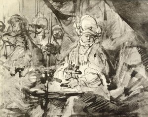 Il lavaggio delle mani di Pilato da Rembrandt van Rijn