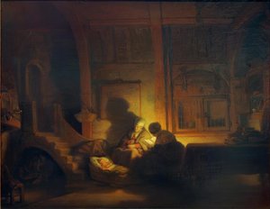 La Sacra Famiglia da Rembrandt van Rijn