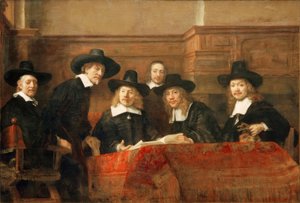 I sindaci dei drappieri da Rembrandt van Rijn