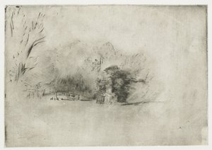 Fattoria tra gli alberi da Rembrandt van Rijn