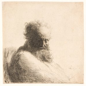 Vecchio, uomo barbuto. Busto da Rembrandt van Rijn