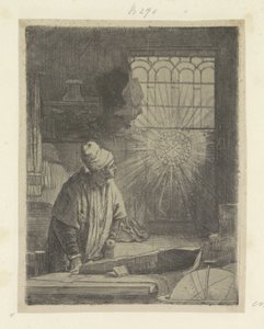 Studioso nel suo studio (Faust) da Rembrandt van Rijn