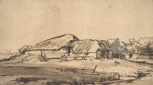 Gruppo di edifici agricoli da Rembrandt van Rijn
