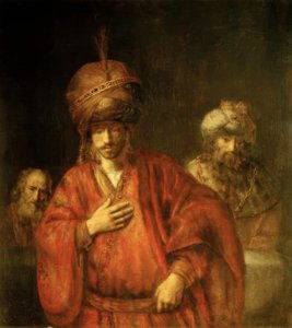 Aman in disgrazia da Rembrandt van Rijn