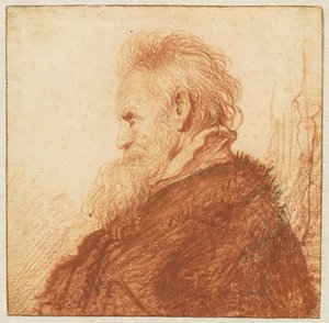 Testa di un vecchio (recto) da Rembrandt van Rijn