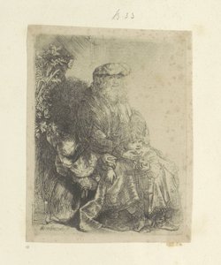 Giacobbe accarezza Beniamino