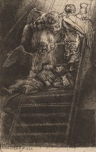 Scala di Giacobbe, 1655 da Rembrandt van Rijn