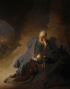 Geremia lamenta la distruzione di Gerusalemme da Rembrandt van Rijn