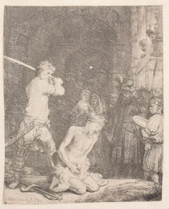 La decapitazione di Giovanni Battista da Rembrandt van Rijn