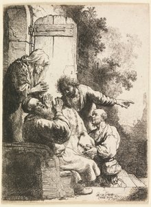 Il Mantello di Giuseppe Portato a Giacobbe da Rembrandt van Rijn