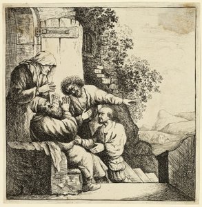 Il mantello di Giuseppe portato a Giacobbe da Rembrandt van Rijn