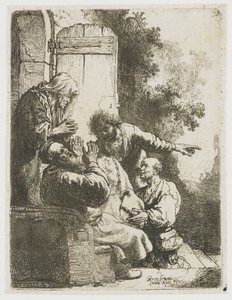 Il mantello di Giuseppe portato a Giacobbe da Rembrandt van Rijn
