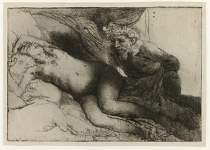 Giove e Antiope da Rembrandt van Rijn
