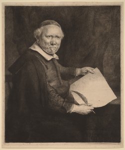 Lieven Willemsz van Coppenol: la tavola più grande da Rembrandt van Rijn