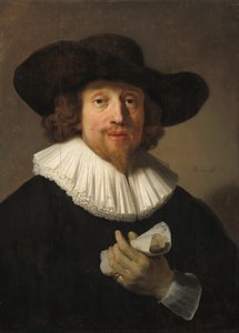 Uomo con spartito musicale, 1633 da Rembrandt van Rijn