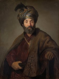 Uomo in costume orientale da Rembrandt van Rijn