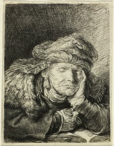 Vecchia donna che dorme da Rembrandt van Rijn