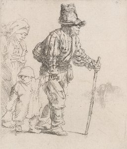 Famiglia di contadini in viaggio, c. 1652 da Rembrandt van Rijn