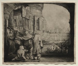 Pietro e Giovanni guariscono lo storpio alla porta del tempio, 1659