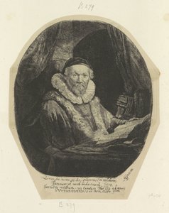 Ritratto del predicatore rimostrante Jan Wtenbogaert da Rembrandt van Rijn